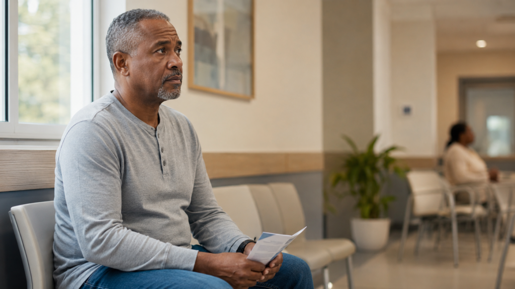 man worried about prostate